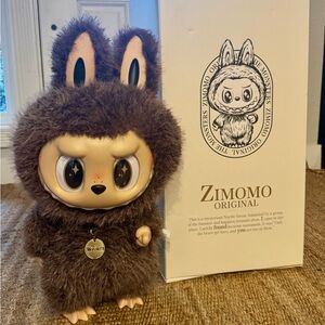 Zimomo Original Brown Furry Bunny Figure - Collectible Kids Toy